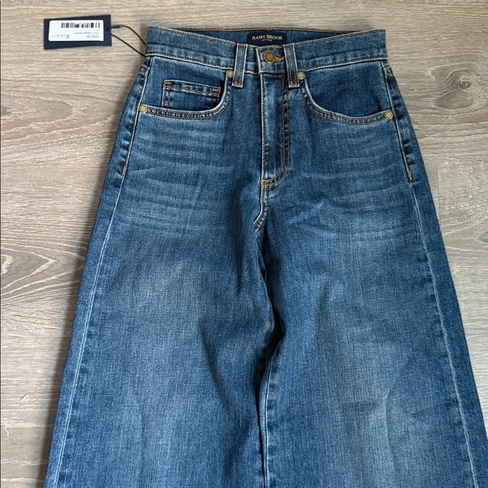 NEW Ramy Brook Tyra Cropped Denim 24 - Picture 5 of 12